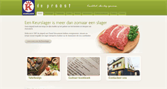 Desktop Screenshot of keurslager-deproost.be