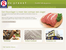 Tablet Screenshot of keurslager-deproost.be
